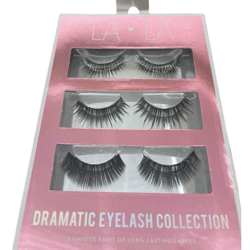 La La Dramatic Eyelash Collection Set Of‎ 3, NEW NIB